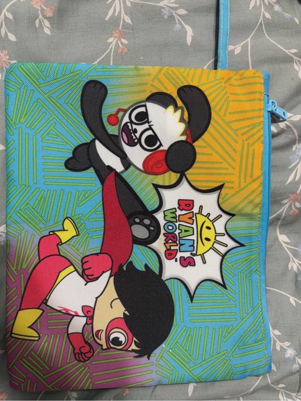 Ryan’s world theme zip up wet bag